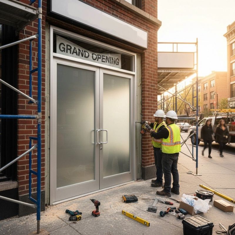 Local Commercial Door Installation pros at work